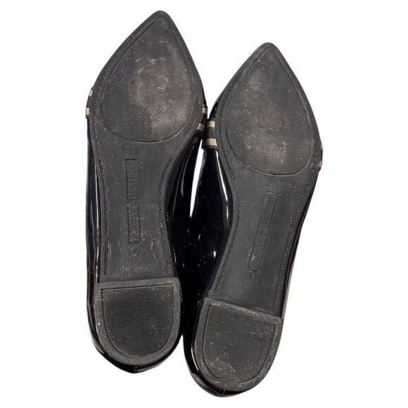Tommy Hilfiger Black and gold patent leather flats ladies size 7.5 - Picture 3 of 7